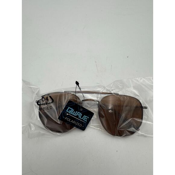 QWAVE Collection JD Polarized Sunglasses, Rust Bronze / Amber Tint - Picture 7 of 7